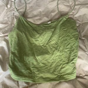 Green Crop top